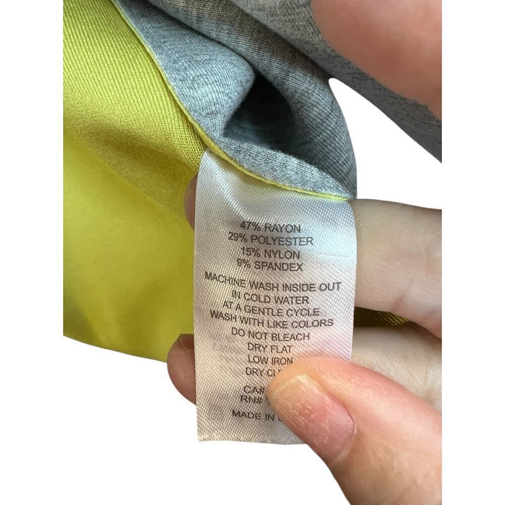 Carolina Belle Montreal Long Gray Duster Coatigan Gray Yellow Medium - Picture 8 of 10